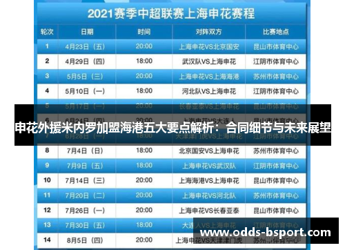 申花外援米内罗加盟海港五大要点解析：合同细节与未来展望